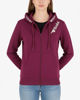 Immagine di GOLA - FELPA CON CAPPUCCIO FULL ZIP PRUGNA DA DONNA