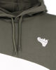 Immagine di GOLA - Felpa con cappuccio verde militare/panna/nero da uomo