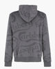 Immagine di CARLSBERG - Felpa con cappuccio full zip nera all over da uomo