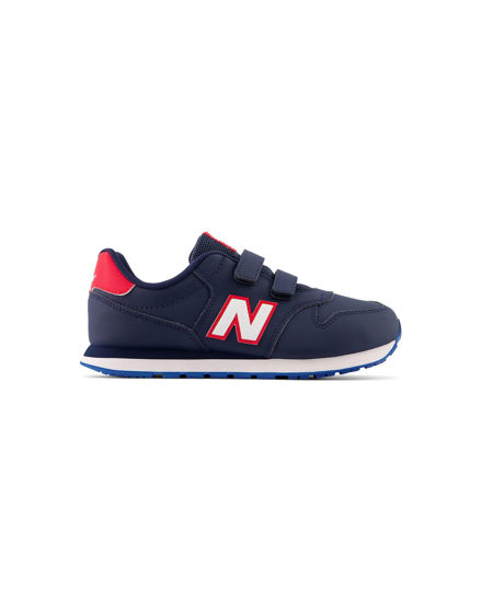 Immagine di NEW BALANCE - SNEAKERS JUNIOR  BLU E ROSSA  LIFESTYLE SYN.LTHR/TEX - DAL 28 AL 35 - PV500BD1