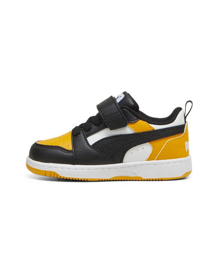 Immagine di PUMA -  SNEAKERS KIDS BIANCA E  NERA REBOUND V6 LO AC+TD, DAL 20 AL 27 - 397420-18