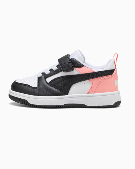 Immagine di PUMA -  SNEAKERS KIDS BIANCA,ROSA E NERA REBOUND V6 LO AC+TD, DAL 20 AL 27 - 397420-24