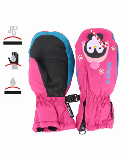 Immagine di BRUGI - GUANTI DA SCI BAMBINA  ROSA SENZA DITA  PINGUINO FUX- YU4B