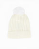 Immagine di BRUGI - CAPPELLO BIANCO DA DONNA CON PON PON  -  ZH2H-6435_010