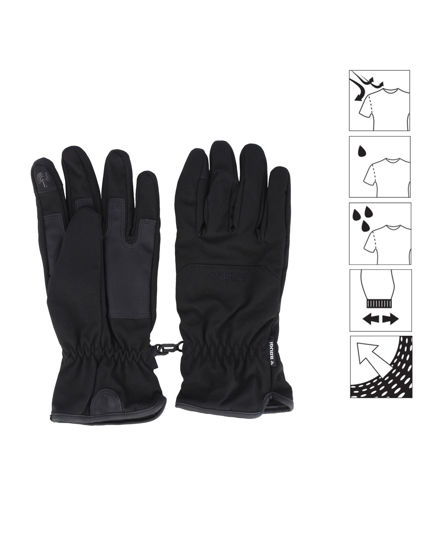 Immagine di BRUGI - GUANTI DA SCI UOMO NERI CON TOUCH SOFT SHELL  - ZD1RTZ43TG