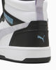 Immagine di PUMA - SNEAKERS JUNIOR BIANCA, NERA E GRIGIA REBOUND V6 MID SPACE BELLE GS,  DAL 36 AL 39, 402768-02