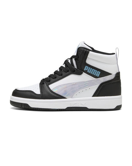 Immagine di PUMA - SNEAKERS JUNIOR BIANCA, NERA E GRIGIA REBOUND V6 MID SPACE BELLE GS,  DAL 36 AL 39, 402768-02