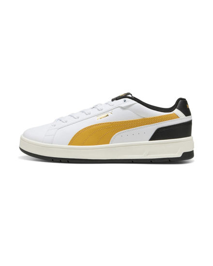 Immagine di PUMA - SNEAKERS DA UOMO COURT CLASSICO BIANCA-GIALLA E NERA, 400284-10