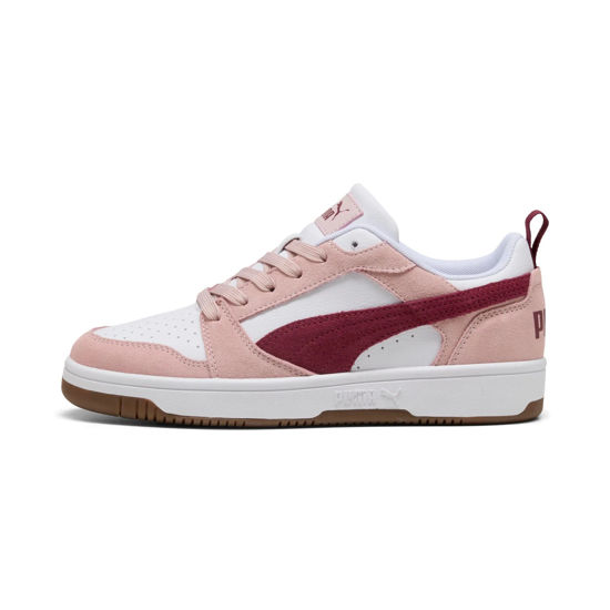 Immagine di PUMA - SNEAKERS DA DONNA BIANCA, ROSA E BORDEAUX REBOUND V6 LOW SD, 402262-08