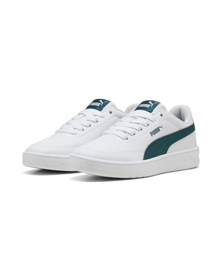 Immagine di PUMA - SNEAKERS JUNIOR BIANCA E VERDE COURT CLASSIC CLEAN GS DAL 36 AL 39, 403750-04