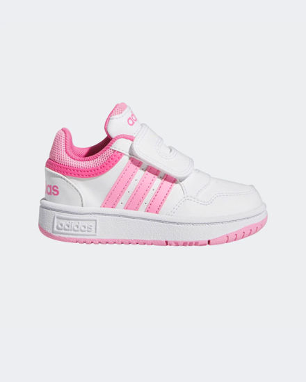 Immagine di ADIDAS - SNEAKERS BIMBA BIANCA E ROSA  HOOPS 3.0 CF TD DAL 19 AL 27 -  IG3719