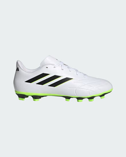 Immagine di ADIDAS - SCARPA DA CALCIO JUNIOR BIANCA, NERA E  VERDE FLUO COPA PURE.4 FLEXIBLE GROUND DAL 28 AL 25 -GZ2536