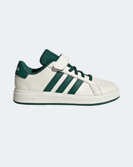 Immagine di ADIDAS - SNEAKERS JUNIOR BIANCA E VERDE RAND COURT 2.0 EL PS DAL 28 AL 35 -  JQ8004