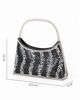 Immagine di DIVAS - Minibag nera in strass, catenina removibile