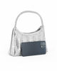Immagine di DIVAS - Minibag argento in strass, catenina removibile
