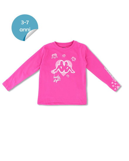 Immagine di KAPPA - TSHIRT MANICA LUNGA  FUXIA DA BAMBINA