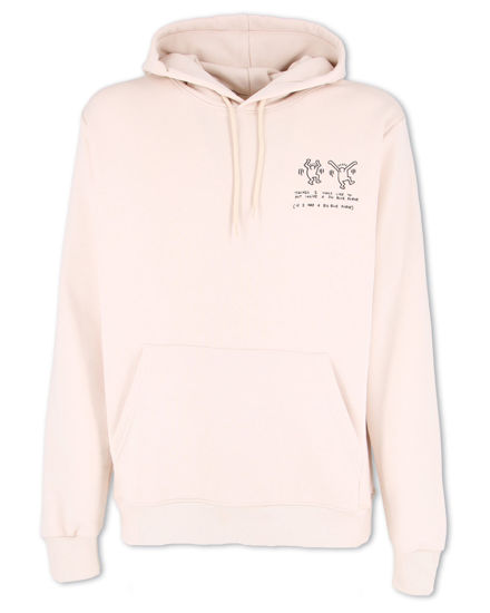 Immagine di KEITH HARI - Felpa crema con cappuccio da uomo