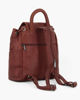 Immagine di ALEX & CO - Zaino marrone in VERA PELLE con coulisse e patta