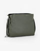 Immagine di DIVAS - Borsa sacca verde in VERA PELLE con tracolla nastro - MADE IN ITALY