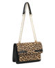 Immagine di NARDINI - Tracolla leopardata con tasca frontale e morsetto sulla patta