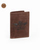 Immagine di RIFLE - Portafoglio testa moro in VERA PELLE da uomo con pattina e ribaltina interna