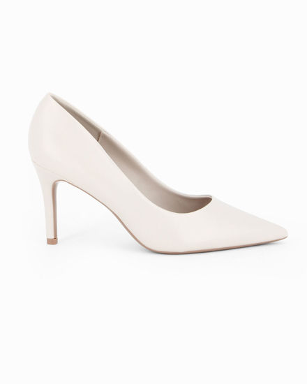 Immagine di MISS GLOBO - Décolleté avorio con sottopiede in VERA PELLE, tacco 8CM