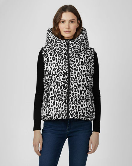 Immagine di GILET MACULATO IMBOTTITO CON CAPPUCCIO