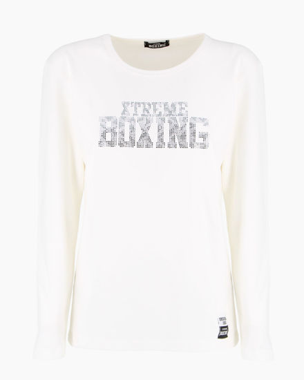 Immagine di XTREME BOXING - MAGLIA BIANCA A MANICA LUNGA DA DONNA