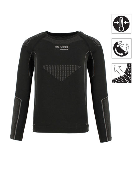 Immagine di ON SPIRIT -  MAGLIA TERMICA KIDS  NERA  OSLO - AB00104
