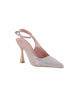Immagine di GLOBO ROSA - Décolleté slingback nude in strass con sottopiede in memory foam, tacco 9,5CM