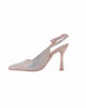 Immagine di GLOBO ROSA - Décolleté slingback nude in strass con sottopiede in memory foam, tacco 9,5CM