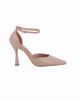 Immagine di GLOBO ROSA - Décolleté nude con sottopiede in VERA PELLE e cinturino alla caviglia, tacco 9,5CM