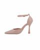 Immagine di GLOBO ROSA - Décolleté nude con sottopiede in VERA PELLE e cinturino alla caviglia, tacco 9,5CM