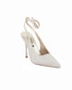 Immagine di MISS GLOBO - Décolleté slingback platino in lurex, tacco 10CM