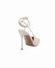 Immagine di MISS GLOBO - Décolleté slingback platino in lurex, tacco 10CM