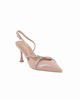 Immagine di MISS GLOBO - Décolleté slingback nude in vernice con sottopiede in VERA PELLE, tacco 7CM
