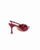 Immagine di MISS GLOBO - Décolleté slingback rossa in vernice con sottopiede in VERA PELLE, tacco 7CM