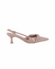 Immagine di MISS GLOBO - Décolleté slingback nude in vernice con sottopiede in memory foam, tacco 5,5CM