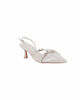 Immagine di MISS GLOBO - Décolleté slingback avorio in vernice con sottopiede in memory foam, tacco 5,5CM