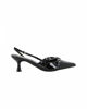 Immagine di MISS GLOBO - Décolleté slingback nera in vernice con sottopiede in memory foam, tacco 5,5CM