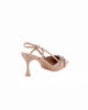 Immagine di MISS GLOBO - Décolleté slingback beige in vernice con sottopiede in VERA PELLE, tacco 7CM