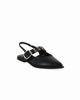 Immagine di MISS GLOBO - Ballerina slingback nera a punta con sottopiede in memory foam e cinturino frontale con fibbia