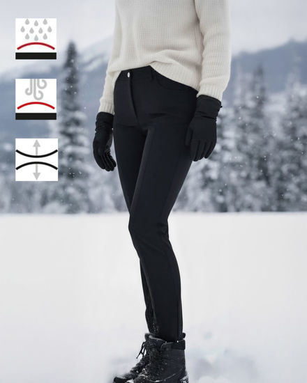 Immagine di BRUGI -PANTALONE DA SCI A FUSEAUX DONNA NERO, A62U-TD10