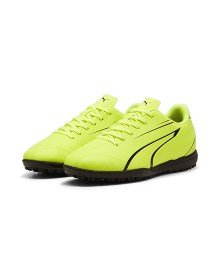Immagine di PUMA - SCARPA DA CALCETTO JUNIOR GIALLA FLUO E NERE VITORIA TT JR DAL 28 AL 38½,   107487-04