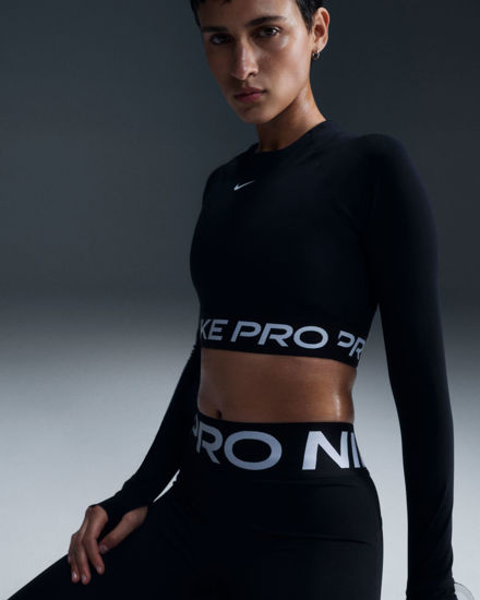 Immagine di NIKE – T-SHIRT MANICA LUNGA DONNA PRO NERA – FV5484/010