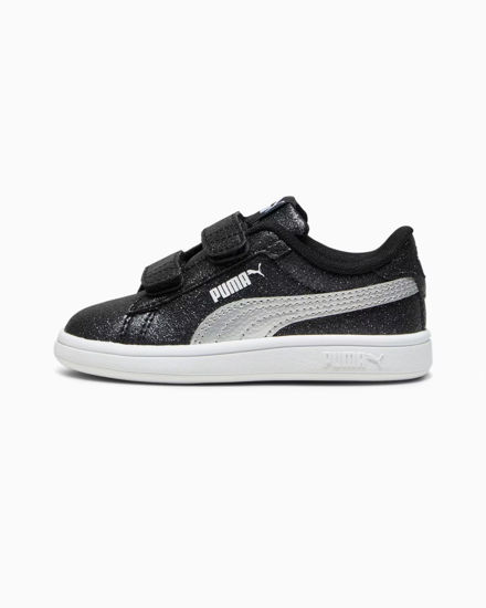 Immagine di PUMA - SNEAKERS  BIMBA NERE GLITTERATE E GRIGIE SMASH 3.0 GLITZ PS DAL 28 AL 35, 394686-03