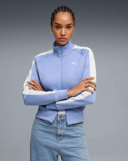 Immagine di PUMA - FELPA DONNA T7 ALWAYS ON SHORT TRACK LILLA E BIANCA - 629796-60