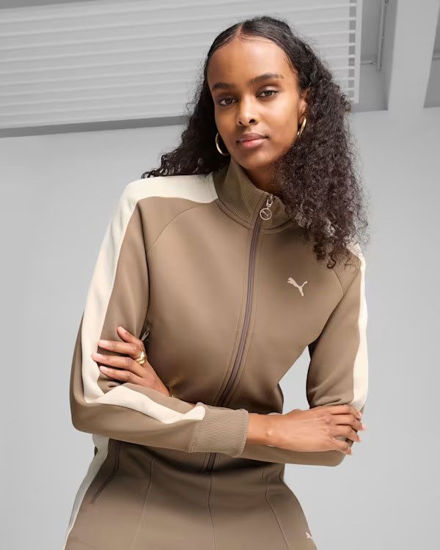 Immagine di PUMA - FELPA DONNA T7 ALWAYS ON SHORT TRACK BEIGE- 629796-93