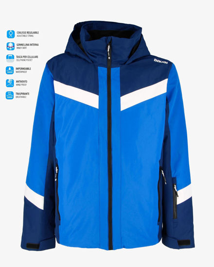 Immagine di BRUGI - GIACCA DA SCI UOMO BLU, BIANCA E CELESTE 3000, AJ1C-T54T