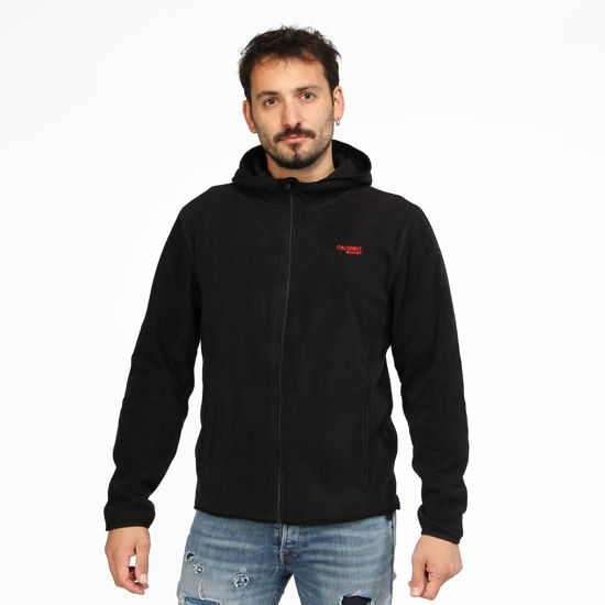 Immagine di ON SPIRIT - PILE UOMO  CON CAPPUCCIO FULL ZIP NERO - ANDREA